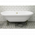 Акриловая ванна Радомир Леонесса 175x80 на ножках "лилия" бронза, чаша перламутр, оболочка перламутр