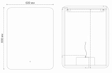 Зеркало Grossman Elegance-промо 60x80 см с подсветкой, 1760801