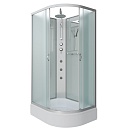 Душевая кабина Niagara Classic NG 33394-14LBKTG  130x90 стекло матовое, без крыши, тропический душ, гидромассаж