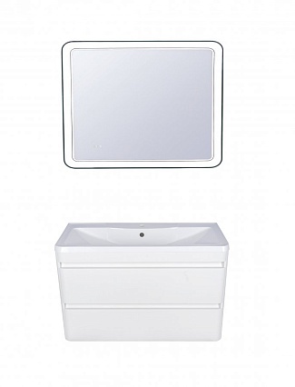 Тумба с раковиной Style Line Атлантика 90 см подвесная