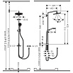 Душевая стойка Hansgrohe Croma Select 280 Air 1jet Showerpipe Reno EcoSmart 26793000