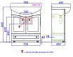 Тумба с раковиной Aqwella Франческа 75 см
