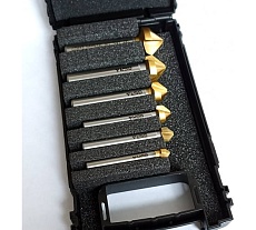 Набор зенковок CBN 6 шт, 6.3-20.5 мм, 90 градусов, HSS-G TiN, DIN335 GSR B08333410