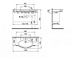 Раковина Laufen Palace 120 см с полотенцедержателем, арт. 8.1270.4.000.104.1