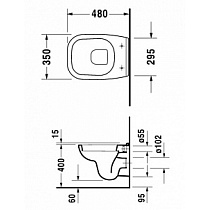 Подвесной унитаз Duravit D-Code 22110900002