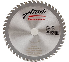 Диск пильный по дереву (130х16 мм; 48T; ч/рез) АТАКА 8079500