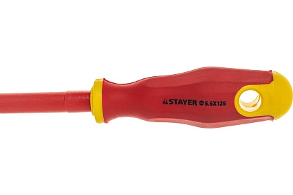 Набор диэлектрических отверток Stayer Profi-Electro SL:3.0x75 мм/4.0x100 мм/5.5x125 мм/PH:№1x80 мм/2x100 мм/100-250 В тестер 6 шт. 25145-H6_z01