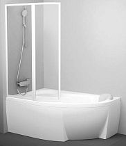 Шторка для ванны Ravak VSK2 Rosa белая/Rain 140x150 L