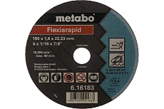 Диск отрезной по нержавеющей стали 150x22,2 мм Metabo 616183000