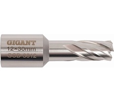 Сверло корончатое, HSS, L=30 мм, d=12 мм Gigant GCD-3012