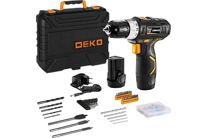 Аккумуляторная дрель-шуруповерт Deko GCD12DU3 SET 5 063-4147