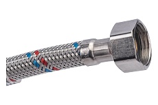 Подводка для смесителя СТМ сталь, 1/2xM10x150 см., короткий штуцер CWFSS150