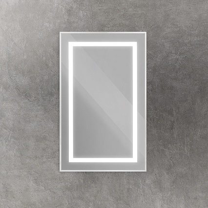 Зеркало BelBagno SPC-KRAFT-500-800-SENS-AL 50x80 см сенсорный выключатель, сатин