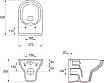 Подвесной унитаз Cersanit City с инсталляцией Link Pro A64121, кнопка хром