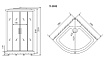 Душевая кабина Timo Standart T-1101 100x100