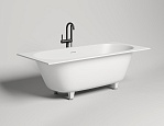 Ванна из литьевого мрамора Salini Ornella Axis Kit  S-Sense 103511G 180x80, белый глянцевый