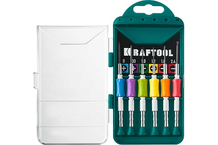Набор часовых отверток для точных работ Kraftool Precision-6 6 предметов 25679