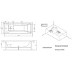 Акриловая ванна Am.Pm Gem W93A-150-070W-A 150x70 см