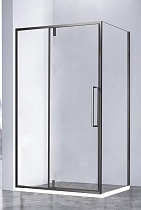 Душевой уголок Vincea Slim-N VSR-4SNP1010CLGM 100x100 вороненая сталь, прозрачный