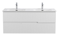 Тумба с раковиной Cezares Duet-N 120 см 2 ящика, Bianco Lucido