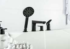 Смеситель на борт ванны Aquatek Бетта AQ1148MB черный матовый