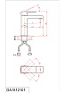 Смеситель для раковины D&K Bayern Liszt DA151210