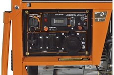 Генератор Carver PPG- 7000DE дизель LT-186FA, 5,0/5,5кВт, 220В, бак12.5л, э/старт, колеса, медь 01.020.00023