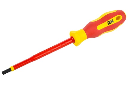 Отвертка IEK Arma2l 5 диэлектрическая sl5,5x125 т2 A2L5-SC30-T2-SL-55-125