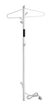 Полотенцесушитель электрический Bemeta 704151014 30W 103x1180 стойка, белый матовый
