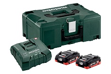 Набор Basic-Set (2 аккумулятора LiHD 4.0 Ач/18В+зарядное устройство ASC Ultra+Metaloc) Metabo 685130000