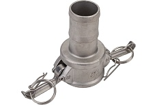 Нержавеющий камлок TITAN LOCK тип C, розетка с хвостовиком 1 1/2&quot;, AISI316 TL150CSS316