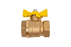 Шаровой кран для газа Valfex 3/4&quot; ВР/ВР ручка-бабочка, латунный 11Б27фтМ VF.277.LB3.034.Bir