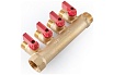 Коллектор с шаровыми кранами PROFACTOR в/н 3/4" х 4 вых 1/2"нар PF MV 264.4