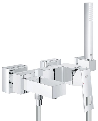 Смеситель для ванны Grohe Eurocube 23141000 с душевым гарнитуром