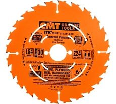 Диск пильный по дереву (184х30х1,7/1,1 мм; Z24) CMT 271.184.24M