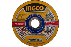 Диск отрезной набор (10 шт, 125 мм, 22.2 мм) в металлическом боксе Ingco MCD121255