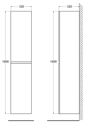 Мебель для ванной BelBagno Albano 100 см напольная, Rovere Rustico