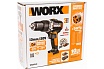Ударная аккумуляторная бесщеточная дрель-шуруповерт Worx WX373.9