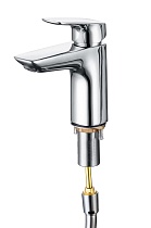 Смеситель для раковины Aquatek Вега AQ1012CR с гигиеническим душем, хром