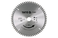 Диск пильный по алюминию, 180x20x2,2x1,5/60 зубьев Yato YT-60907
