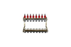Коллекторный блок для теплого пола 1x3/4EU отв.-8, Gekon GK 74108