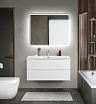 Мебель для ванной BelBagno Marino-Cer-Mini 100 см Bianco Lucido