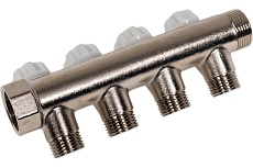 Коллектор Rvc 3/4 гш-1/2 ш на 4 выхода (под ЕК 16x1/2 ) 01414