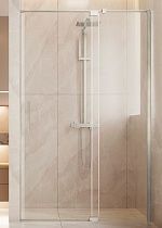 Душевая дверь Vincea Экстенза (Extenza) VDP-4EX1112CLBN 110/120x195 брашированный никель, прозрачная