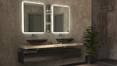 Мебель для ванной Velvex Gloss 190 см черный глянец