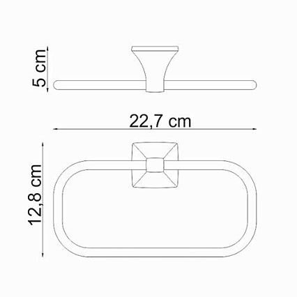 Вешалка для полотенец WasserKRAFT Wern K-2560, кольцо
