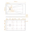 Поддон для душа RGW TSS-W 170x90 стеклокомпозит, белый 553502917-01