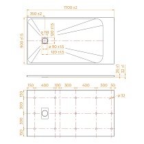 Поддон для душа RGW TSS-W 170x90 стеклокомпозит, белый 553502917-01