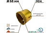 Коронка алмазная по керамограниту для УШМ 68 мм, М14, сухой рез TORGWIN T948138