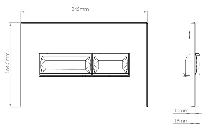 Кнопка смыва Vincea Line VFP-732MG матовый серый